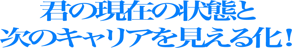 君の現在の状態と次のキャリアを見える化！